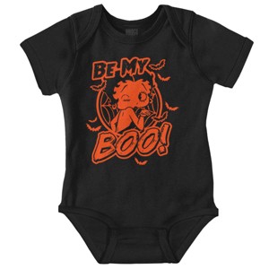 Betty Boop Halloween Love Be My Boo Baby Bodysuit Jumper Girls Brisco Brands - 1 of 4