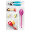 iDESIGN Plastic in Drawer Organizer Trays for Kitchen Utensils Set Silverware: Clear Utensil Storage, Hand Wash, 9.6" Height - 3 of 4