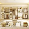 Aheaplus 16FT Heavy-Duty Closet System with 6 Hanging Rods and Mirror, Walk-In Closet Storage Organizer with Drawers - 4 of 4