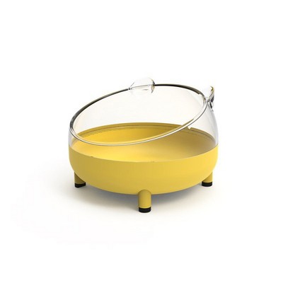 WhizMax，Hamster Transparent Bathing Tub, Hamster Sand Bath Container, Detachable Anti-Splash, Large Space Bathroom Sand Nest