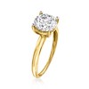 Ross-Simons 2.00 Carat CZ Solitaire Ring in 14kt Yellow Gold - 3 of 4