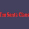 Women's Design By Humans Christmas I'm Santa Claus Text By BenX Racerback Tank Top - 2 of 3