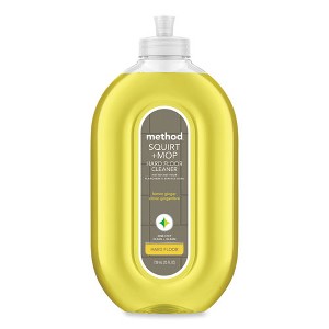 Method Squirt + Mop Hard Floor Cleaner, 25 oz Spray Bottle, Lemon Ginger Scent - 1 of 4