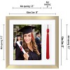 Americanflat 13x13 Graduation Frame with tempered shatter-resistant glass - 2 Opening Mat Displays 8"x10" Diploma or Certificate - 3 of 4