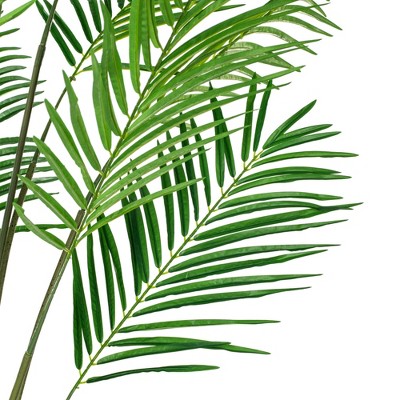Tropical Oasis 6' Faux Areca Palm in Sturdy Black Planter
