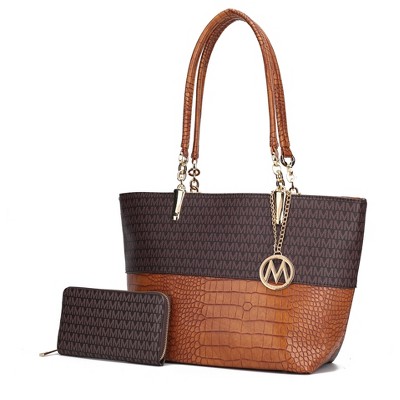 MKF Collection Sasha Tote Women’s Vegan Leather Spacious Interior Handbag by Mia K