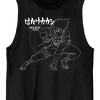 Naruto Shippuden Kakashi Line Art Crew Neck Sleeveless Men's Black Tank Top - 2 of 3