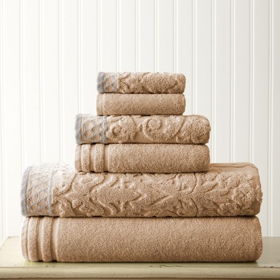 Plazatex All Season Towel Set Made With High Quality Fabric For Maximum  Comfort 6 Piece Taupe : Target