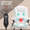 6 Point Executive Office Chair with Heat, Velvet High Back Vibrating Massage Office Chair - 4 of 4