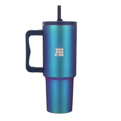 Cubitt Insulated Stainless Steel 40 oz Tumbler with Handle and Straw Lid, Cupholder friendly