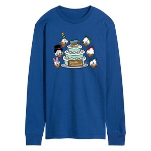 Men's - Disney - Donald Duck & Family Long Sleeve Graphic T-Shirt - 1 of 4