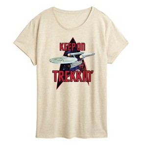 Women's - Star Trek - Keep On Trekkin Short Sleeve Graphic T-Shirt - 1 of 4