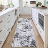 Washable Modern Abstract Rug Non Slip Low Pile Rug Soft Contemporary Throw Floor Cover Foldable Indoor Carpet for Living Room Bedroom Playroom - 2 of 4