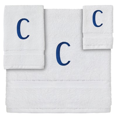 bathroom towels with initials