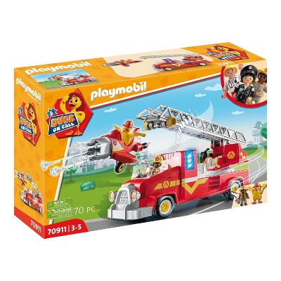 Playmobil Duck On Call Fire Rescue Truck 70911 Playset 70pcs