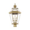 Livex Lighting Georgetown 3 - Light Post Light in  Antique Brass - 4 of 4