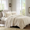 PDTEND King/Cal King Size 3-Piece Lightweight Reversible Quilt Set with Scalloped Edges - 2 of 4