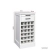 Kumasinova 24-Bottle Bar Cabinet with 2 Drawers,Space-Saving Kitchen Buffet Sideboard,Modern Beverage Cabinet,17.8"x16"x35" - 3 of 4