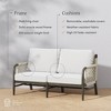 Nathan James Luciano Outdoor Loveseat White - 4 of 4