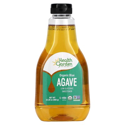 Health Garden Organic Blue Agave, Low Glycemic Sweetener, 23.28 Oz (660