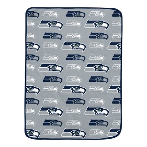 NFL Seattle Seahawks Logo Roll Ultra Soft Blanket - 1 of 1
