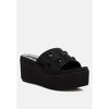 Meta charts Diamante & Rhinestone Flatform Women Sandals - 2 of 4
