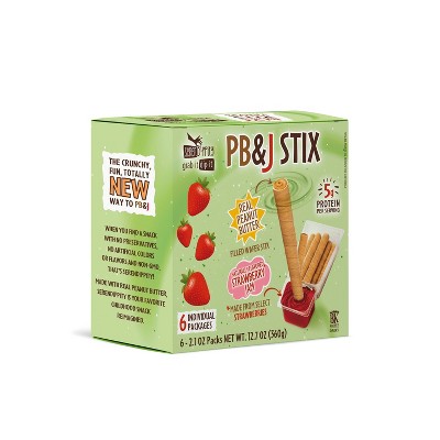 Serendippity PB&J Stix Strawberry Snack Pack - 12.7oz/6ct