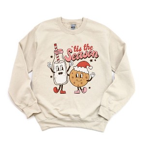 Simply Sage Market Women's Graphic Sweatshirt Milk and Cookie Season - 1 of 4