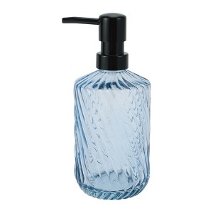 Unique Bargains Simple Twill Lines Soap Pump Dispenser 450ml 1 Pc - 1 of 4