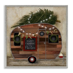 Stupell Industries Happy Camper At Christmas, 17" x 17" - 1 of 4