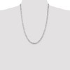 Black Bow Jewelry 4.5mm Sterling Silver, Solid Figaro Chain Necklace - 2 of 4