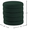 Meridian Furniture,Aphia Boucle Fabric Ottoman/Stool - 3 of 4