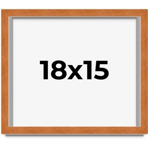 PosterPalooza | Modernist Brown Picture Frame - UV Acrylic, Backing Board, Hanging Hardware Included - 1 of 4