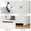 30" Wooden Storage Bench, Flip Top Entryway Shoe Bench with Safety Hinge, Large Toy Chest, Storage Ottoman for Entryway Bedroom Living Room - 4 of 4