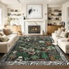 Jungle Washable Area Rug, Non-Slip Stain-Resistant Animal Print Accent Carpet, Foldable Rugs for Living & Dining Room, Bedroom - 2 of 4