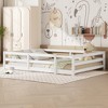 CAVINAS Kids Toddler Bed with Fence,Twin/Full Size Floor Bed,No Box Spring Needed,Montessori Bed for Bedroom - 2 of 4
