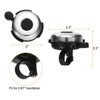Unique Bargains Aluminum Loud Clear Sound Scooters Bicycle Bells 2 Pcs 2.3" - 2 of 4
