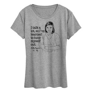 Women's - The Office - Kelly I Talk A lot So I've Learned To Tune Myself Out Short Sleeve Graphic T-Shirt - 1 of 4