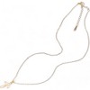 Anna-Kaci Women's Gold Tone Cross Pendant Necklace with Crystal Accents and Chain- Gold - 3 of 4