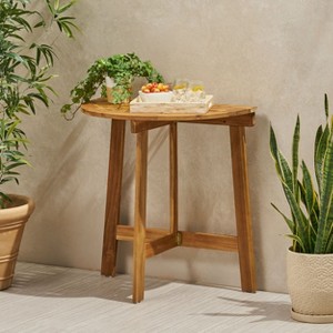 PAGED Square Portable Table Modern Wooden Patio Folding Table for Indoor and Outdoor, Space Saving - 1 of 4
