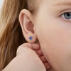 Girls' Tiny CZ Heart Screw Back 14k Gold Earrings - In Season Jewelry - 3 of 4