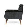 CAVINAS Modern Accent Chair with Pull-Point Backrest and Solid Wood Frame, Upholstered Leisure Chair for Living Room, Bedroom or Dining Space - 4 of 4