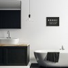 Stupell Industries Five Star Funny Word Bathroom Black And White Design Wall Plaque Art - 2 of 4