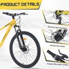 Whisen 27.5” Mountain Bike with 8 Speed Rear Derailleur, Front Suspension, Steel Frame - 4 of 4