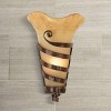 Franklin Iron Works Solara Rustic Wall Light Sconce Rust Iron Scroll Hardwire 10" Fixture Scavo Glass for Bedroom Bathroom Vanity Reading Living Room - 2 of 4