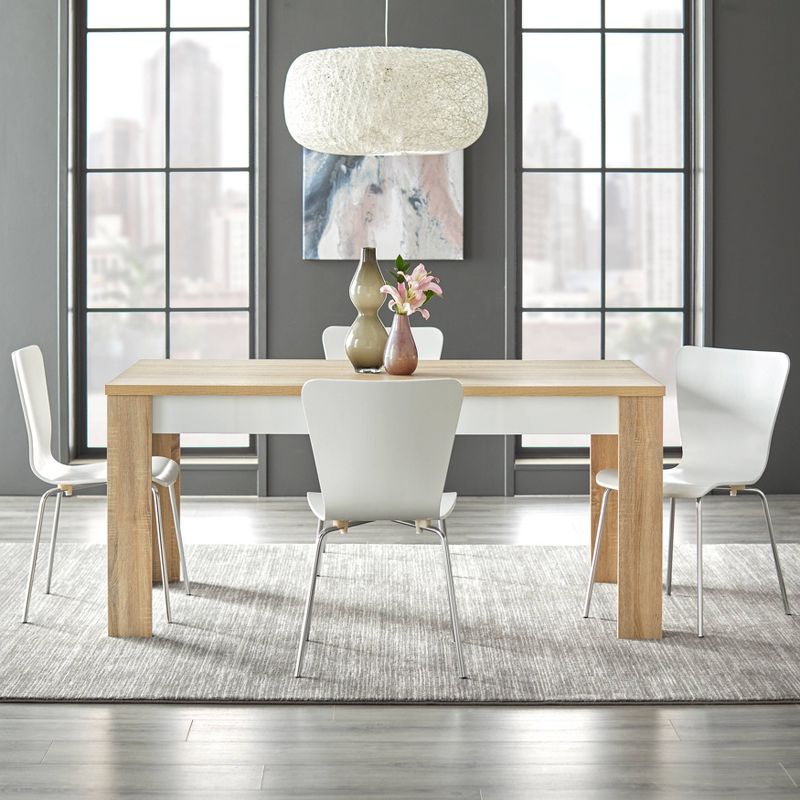 Mandy Dining Set Natural/White - Buylateral, 3 of 7