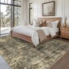 Washable Rug 9x12 Rug Vintage Distressed Rug with Non Slip Backing Foldable Low Pile Rug Ultra-Soft Throw Carpet for Living Room Bedroom Nursery - 3 of 4