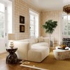 TOV FurnitureTarra Fluffy Oversized Corduroy Modular Corner Chair Cream 43"W x 39"D x 26.8"H - 2 of 4