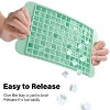 LunaLulinlk 4-piece set of mini ice cubes and ice bucket (with lid) Green small ice cubes with ice scoop - 4 of 4