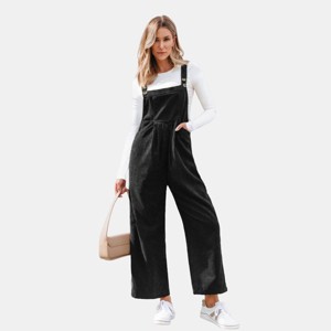 Women's Jumpsuit Corduroy Wide-Leg Overalls - Cupshe - 1 of 4